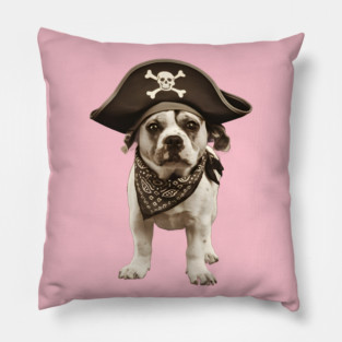 Dog's Nautical Pirate Pup Pillow