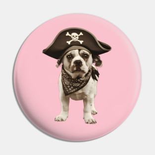 Dog's Nautical Pirate Pup Pin