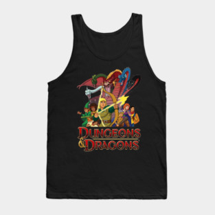 Dungeons And Dragons Cartoon Tank Top