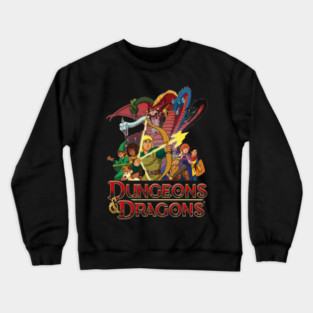 Dungeons And Dragons Cartoon Crewneck Sweatshirt