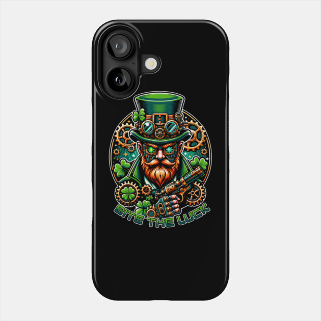 Steampunk St. Patrick's Day Leprechaun Phone Case by HolidayBug