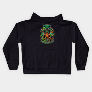 Steampunk St. Patrick's Day Leprechaun Kids Hoodie