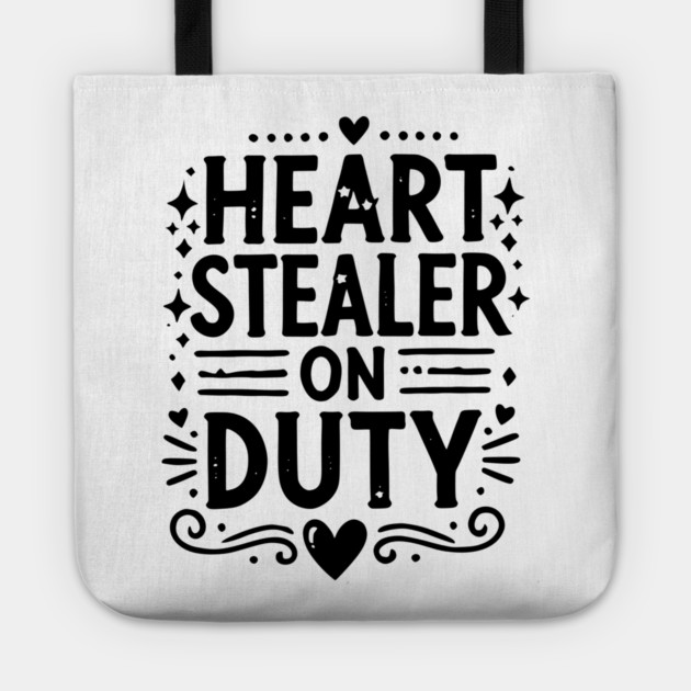 Heart Stealer on Duty Tote by Frank Ring