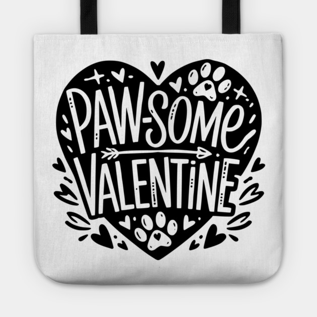 Paw-some Valentine Tote by Frank Ring