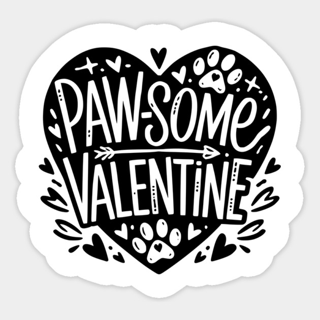 Paw-some Valentine Magnet by Frank Ring
