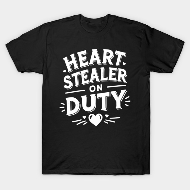 Heart Stealer on Duty T-Shirt by Frank Ring