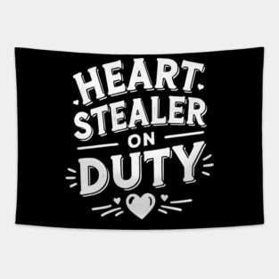 Heart Stealer on Duty Tapestry