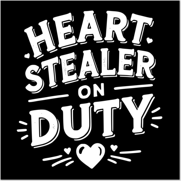 Heart Stealer on Duty Wall Art by Frank Ring