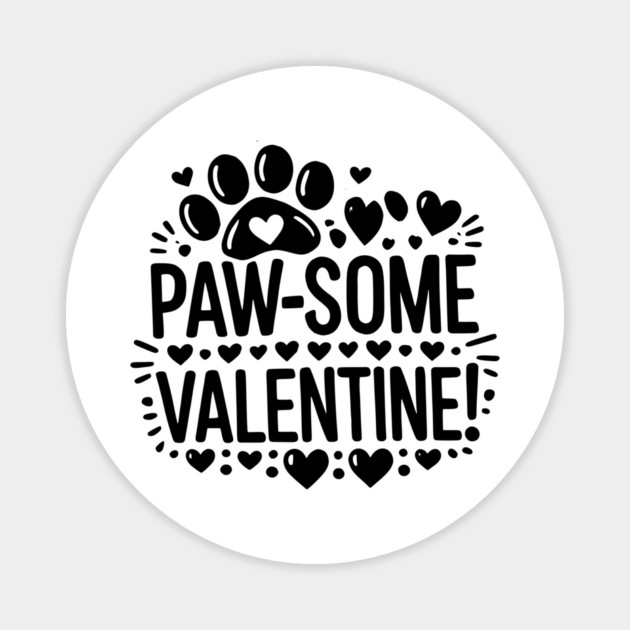 Paw-some Valentine Magnet by Frank Ring