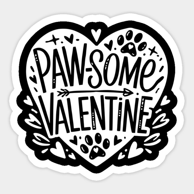 Paw-some Valentine Magnet by Frank Ring