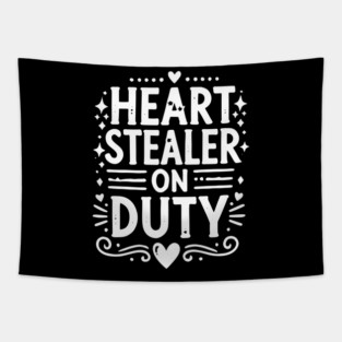 Heart Stealer on Duty Tapestry
