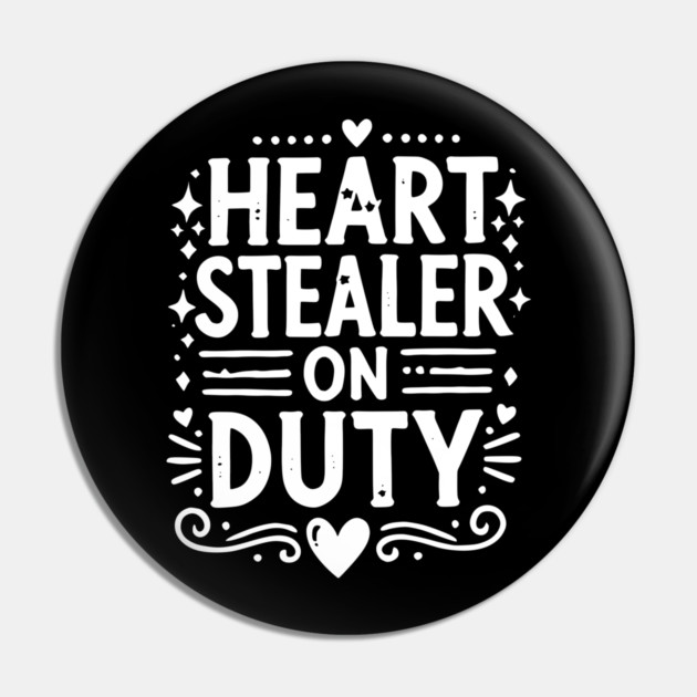 Heart Stealer on Duty Pin by Frank Ring
