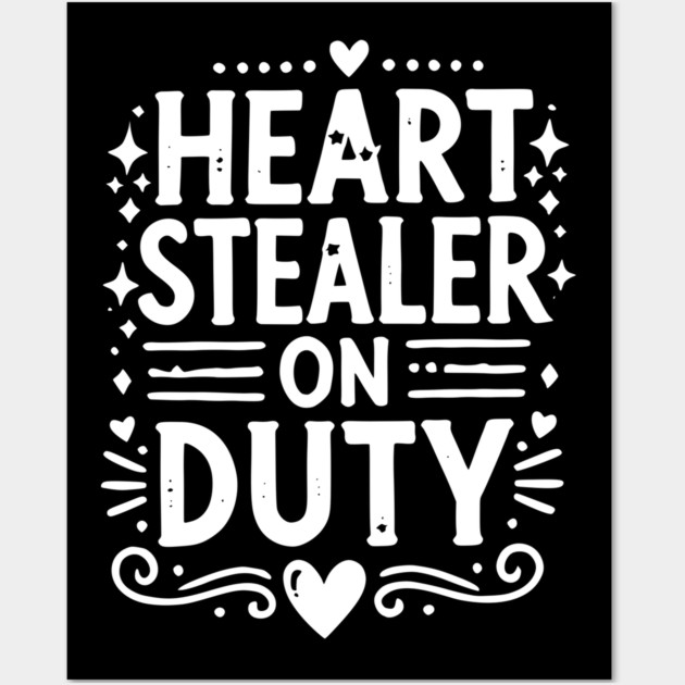 Heart Stealer on Duty Wall Art by Frank Ring