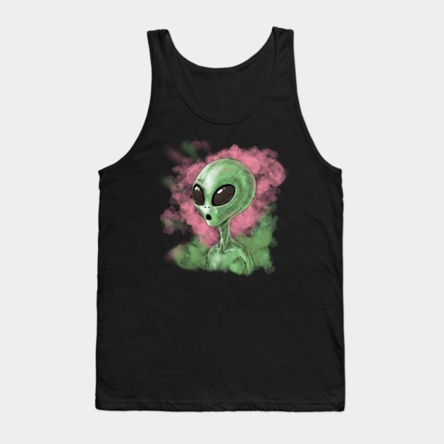 Classic Alien Illustration Tank Top by H. R. Sinclair