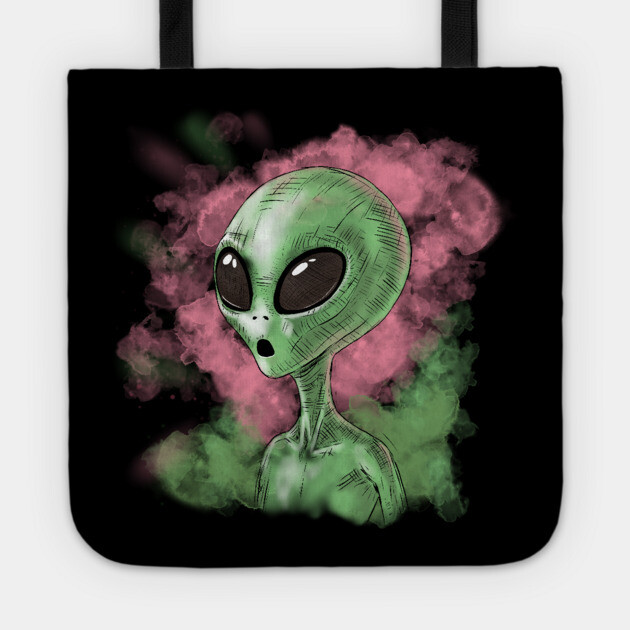 Classic Alien Illustration Tote by H. R. Sinclair