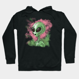 Classic Alien Illustration Hoodie