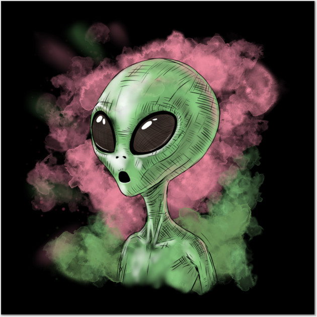 Classic Alien Illustration Wall Art by H. R. Sinclair