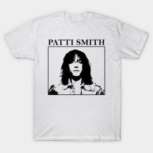 Patti Smith 80s 90s - Distressed Vintage Style T-Shirt