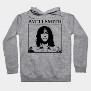 Patti Smith 80s 90s - Distressed Vintage Style Hoodie
