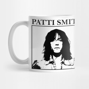 Patti Smith 80s 90s - Distressed Vintage Style Mug