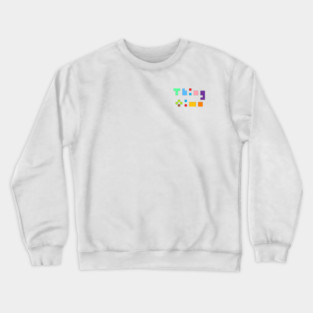 Thing ↩ time Pocket Logo Crewneck Sweatshirt