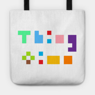Thing ↩ time Pocket Logo Tote