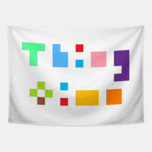 Thing ↩ time Pocket Logo Tapestry
