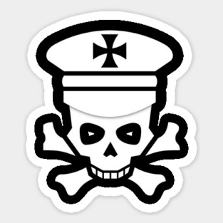 Peaked Cap Skull Magnet