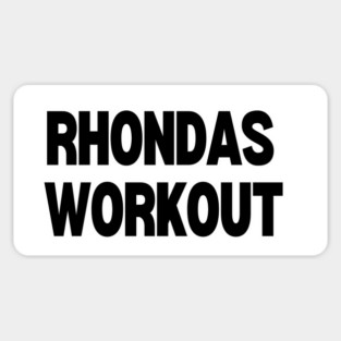 Rhondas Workout Sticker
