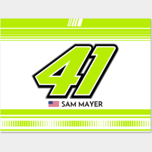 Sam Mayer #41 2025 NASCAR Design Posters and Art