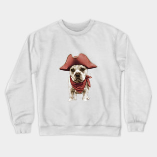 the Pirate Pup with Banana Neck Crewneck Sweatshirt