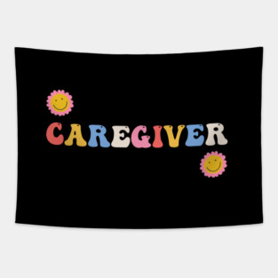 Caregiver Flowers Caregiving Tapestry