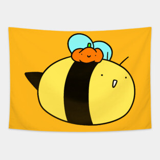 Pumpkin Bee Tapestry