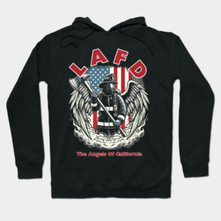 Proud LAFD Strong Los Angeles Firefighters Hero USA Hoodie