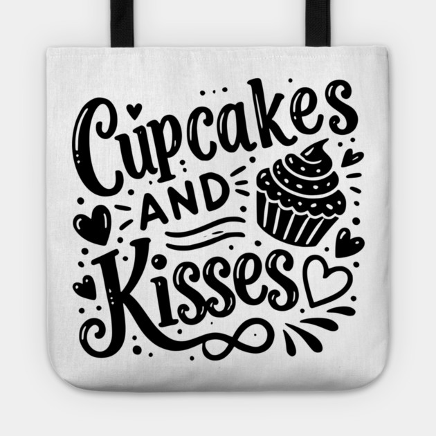 Cupcakes and Kisses Tote by Frank Ring