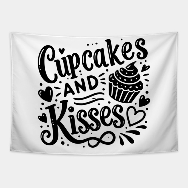 Cupcakes and Kisses Tapestry by Frank Ring