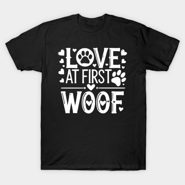 Love at First Woof T-Shirt by Frank Ring