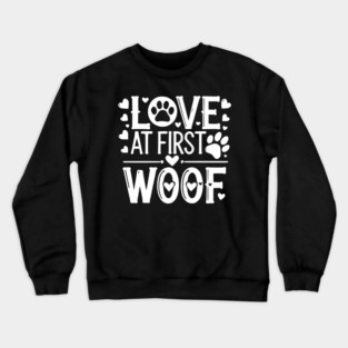 Love at First Woof Crewneck Sweatshirt