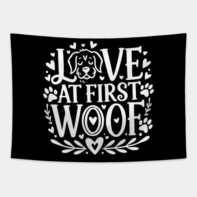 Love at First Woof Tapestry by Frank Ring