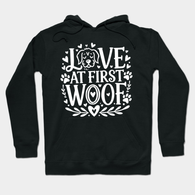 Love at First Woof Hoodie by Frank Ring