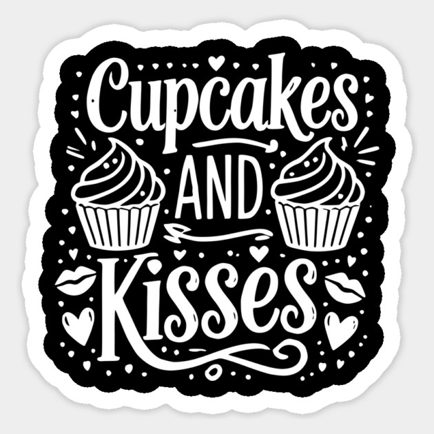 Cupcakes and Kisses Sticker by Frank Ring