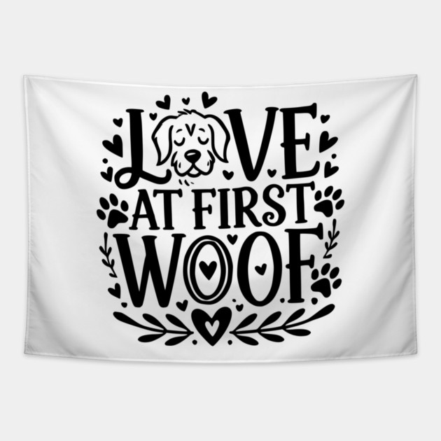 Love at First Woof Tapestry by Frank Ring