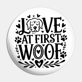 Love at First Woof Pin
