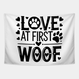 Love at First Woof Tapestry