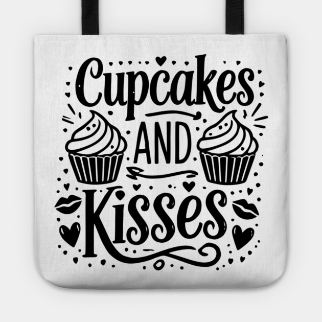 Cupcakes and Kisses Tote by Frank Ring