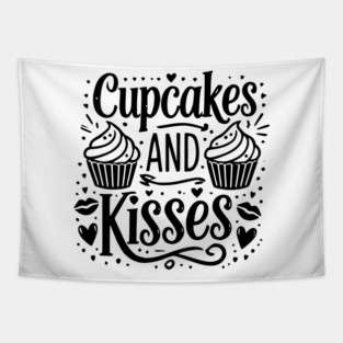 Cupcakes and Kisses Tapestry