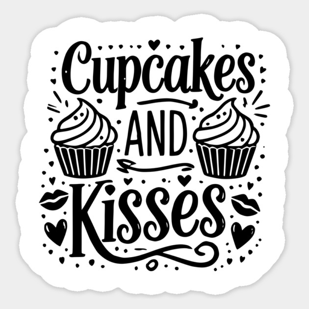 Cupcakes and Kisses Sticker by Frank Ring