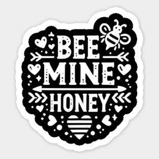 Bee Mine Honey Sticker
