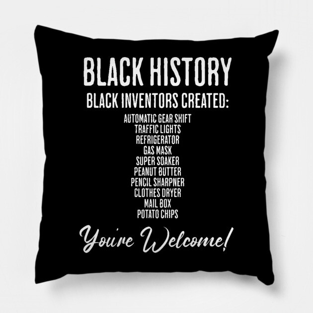 Black Inventions - Black History Pillow by UrbanLifeApparel