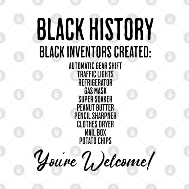 Black Inventions - Black History by UrbanLifeApparel